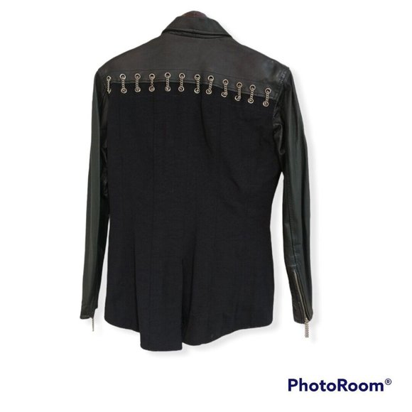 Women's Medium M Harley-Davidson Leather Jacket (Fabric on Back) - Picture 2 of 6